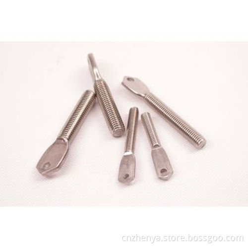 Flat head bolt with ping eyes